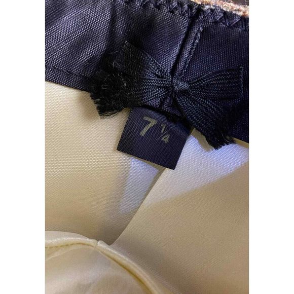 Vintage Pendleton wool‎ plaid fedora Tan-plaid Size 7 1/4 - Picture 7 of 8